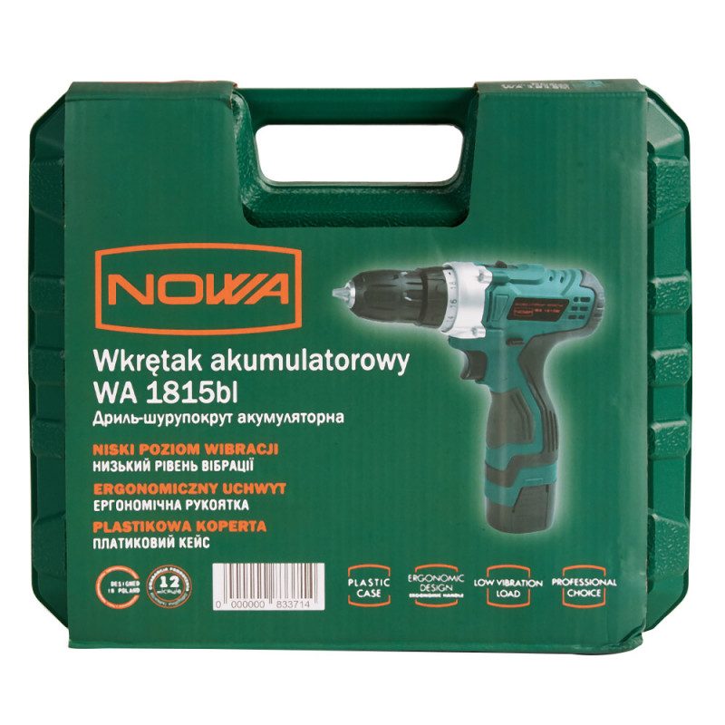 Шурупокрут акумуляторний NOWA WA1815BL