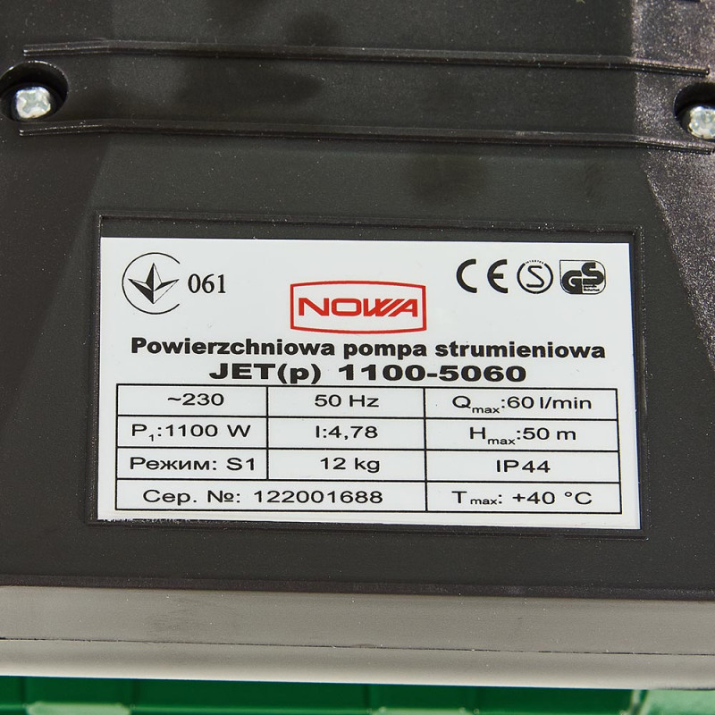 Насос поверхневий струминний NOWA JET(P) 1100-5060