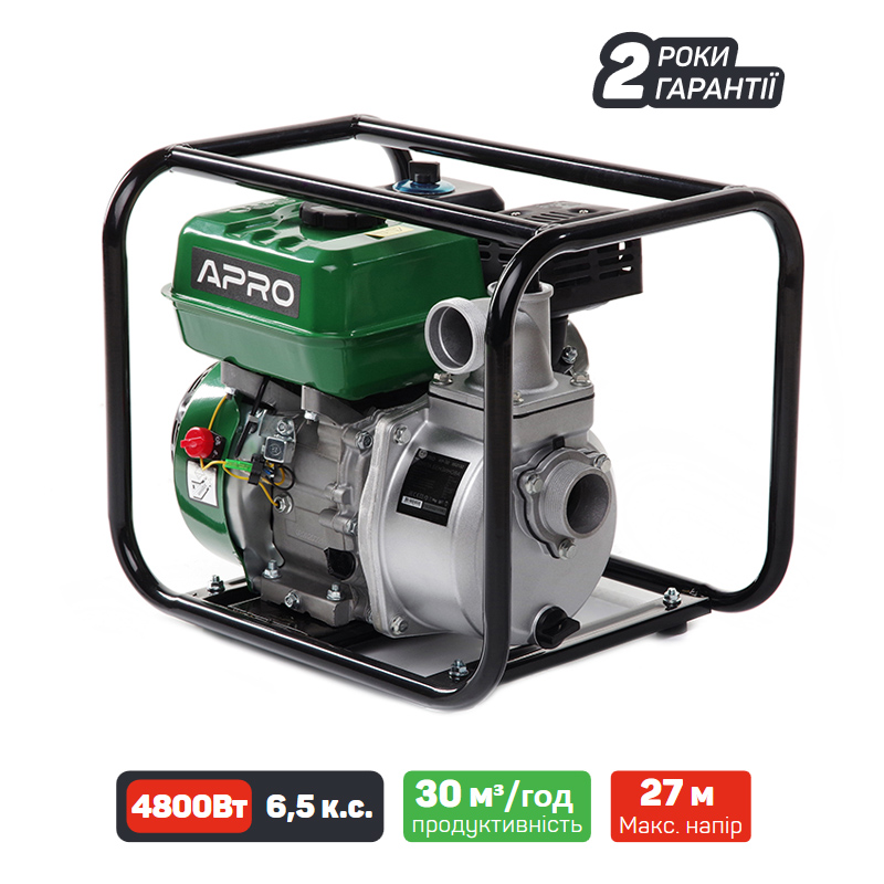 Мотопомпа бензинова APRO WP-30