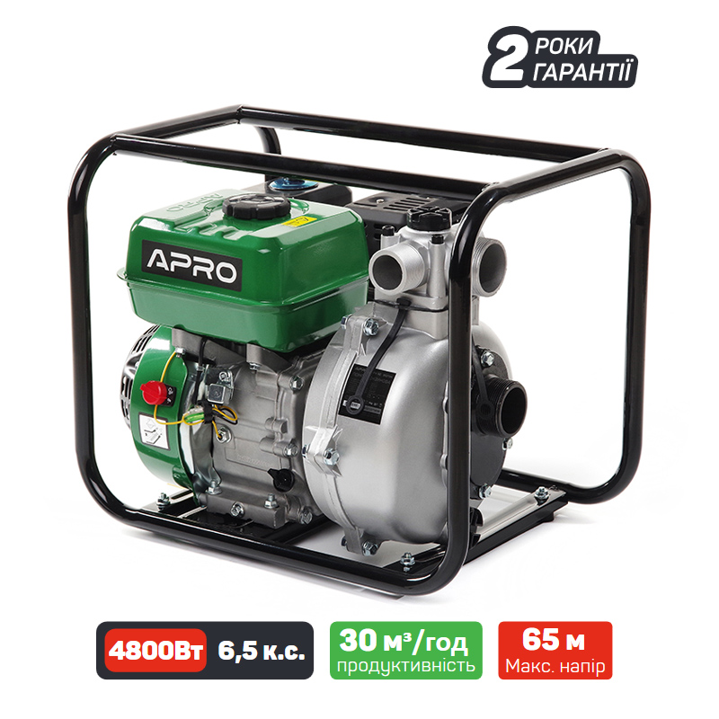 Мотопомпа бензинова APRO WPH-30