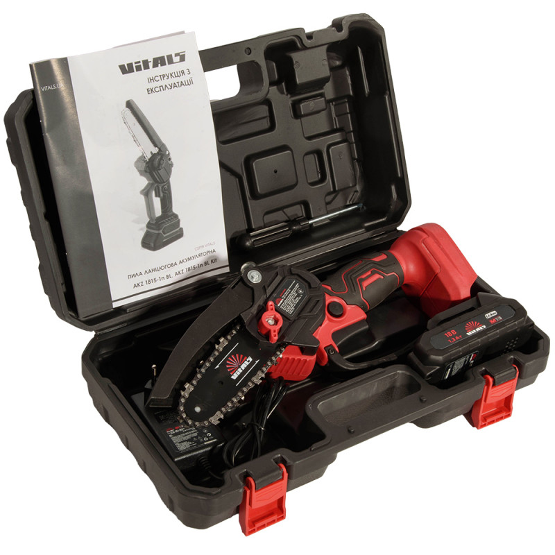 Пила ланцюгова акумуляторна Vitals AKZ 1810-1n Kit