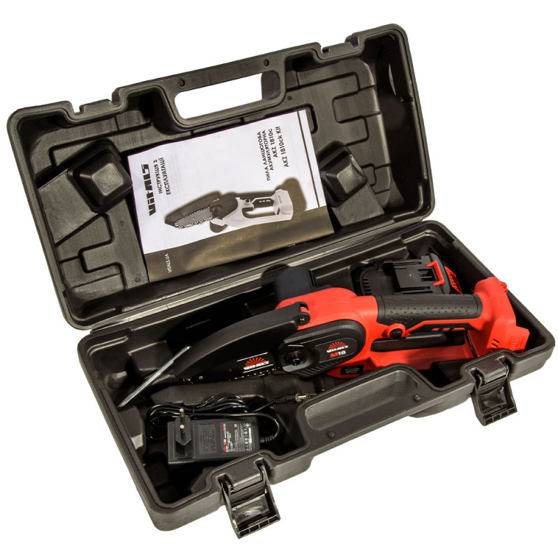 Пила ланцюгова акумуляторна Vitals AKZ 1810ck Kit